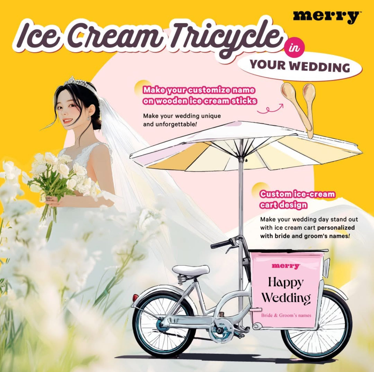 Rent Ice Cream Tricycle for Event